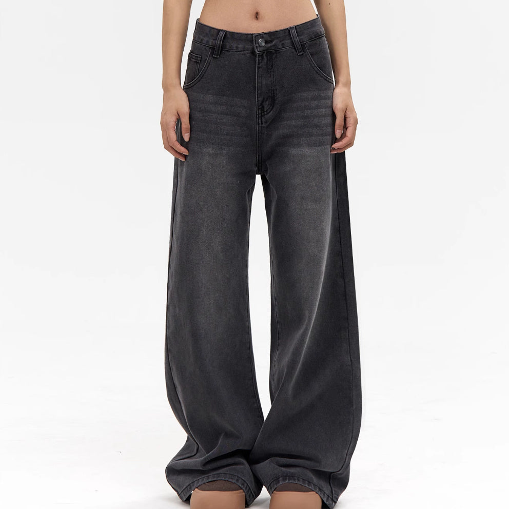 Straight Jeans Loose Wide Leg Pants