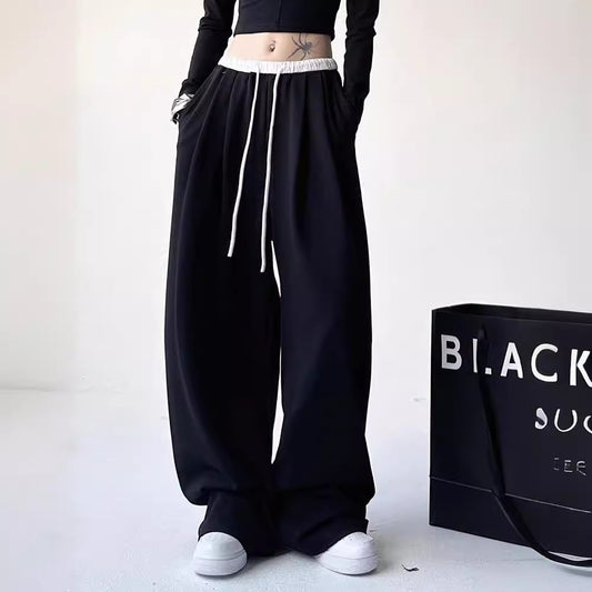 Black straight Sweatpants Women's