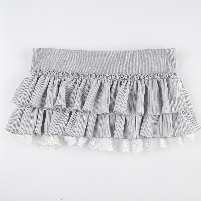 Sweet Ballet Style High Waist Short skirt with safety shorts