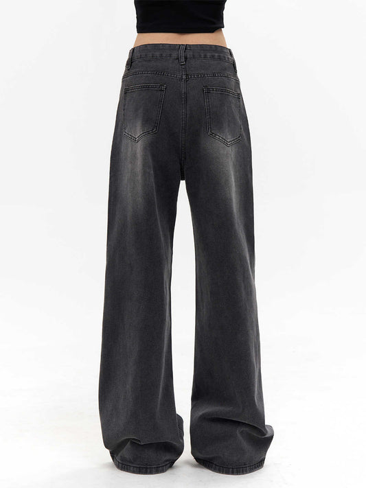 Straight Jeans Loose Wide Leg Pants