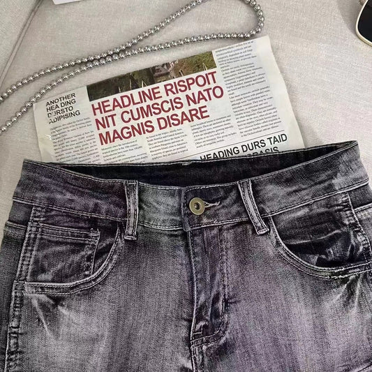 Low Waist Denim Shorts