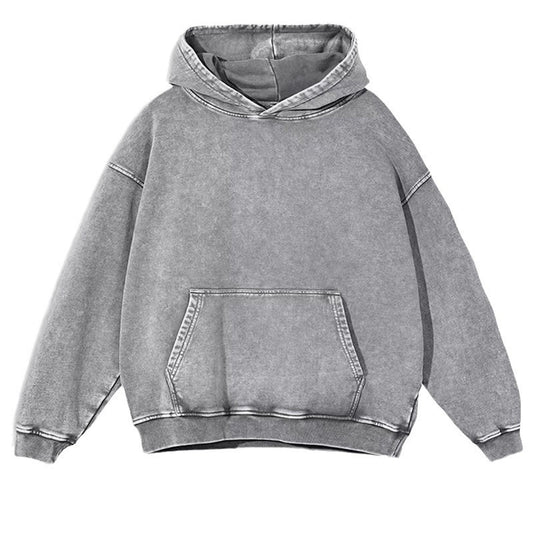 Heavy Zipper Hooded jacket vintage washed