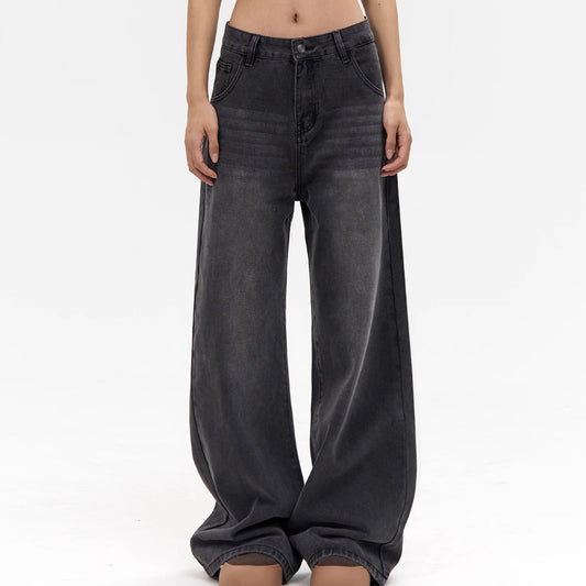Straight Jeans Loose Wide Leg Pants