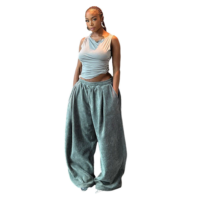 Oversized low Waist Loose Straight Casual sweatpants