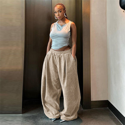 Oversized low Waist Loose Straight Casual sweatpants