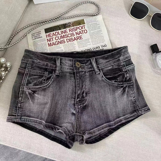 Low Waist Denim Shorts