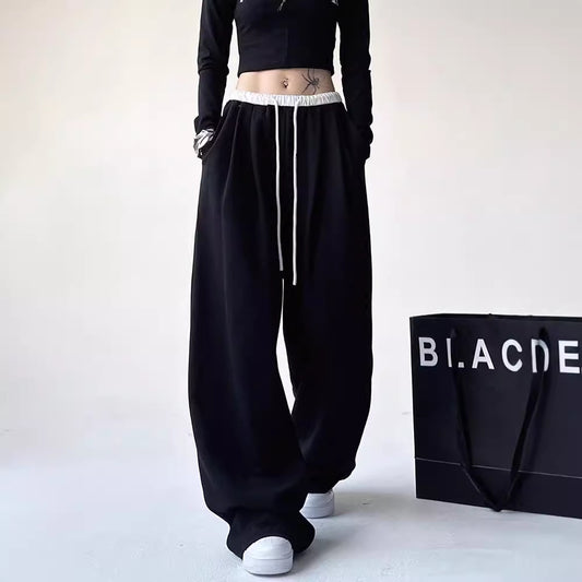 Black straight Sweatpants Women's