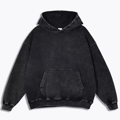 Heavy Zipper Hooded jacket vintage washed